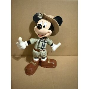 Disney Mickey‎ Mouse Safari Hard Plastic Moveable 8" Figure